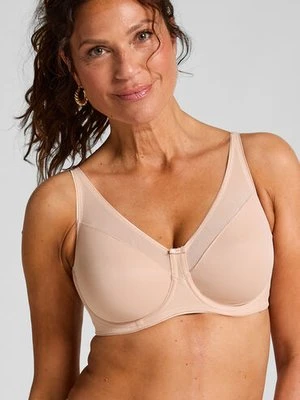 Hunkemöller Nieusztywniany biustonosz minimizer z fiszbinami Nina Beżowy