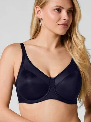 Hunkemöller Nieusztywniany biustonosz minimizer z fiszbinami Nina Niebieski