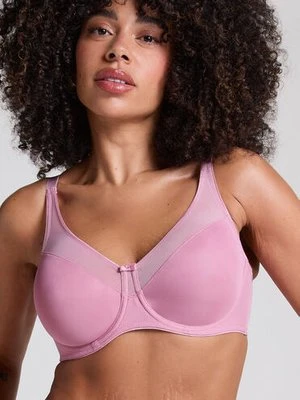 Hunkemöller Nieusztywniany biustonosz minimizer z fiszbinami Nina Różowy