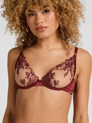 Hunkemöller Nieusztywniany biustonosz z fiszbinami Anouk Czerwony