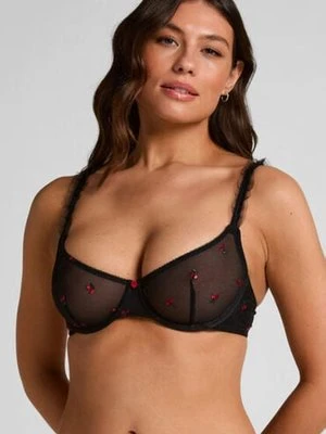 Hunkemöller Nieusztywniany biustonosz z fiszbinami Chelsey Czarny
