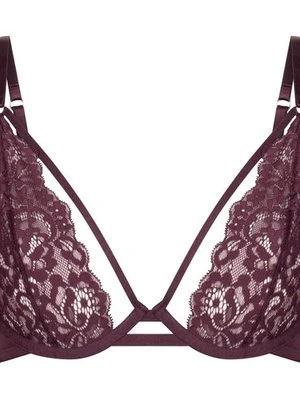 Hunkemöller Nieusztywniany biustonosz z fiszbinami Cinnamon Czerwony