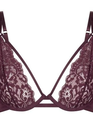 Hunkemöller Nieusztywniany biustonosz z fiszbinami Cinnamon Czerwony