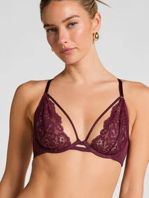 Hunkemöller Nieusztywniany biustonosz z fiszbinami Cinnamon Czerwony