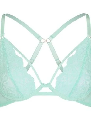 Hunkemöller Nieusztywniany biustonosz z fiszbinami Cinnamon Zielony