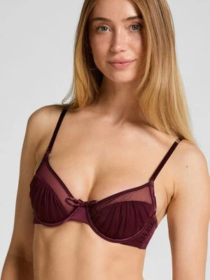 Hunkemöller Nieusztywniany biustonosz z fiszbinami Dulce Fioletowy
