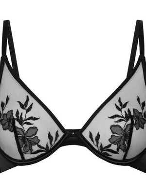 Hunkemöller Nieusztywniany biustonosz z fiszbinami Hilton Czarny