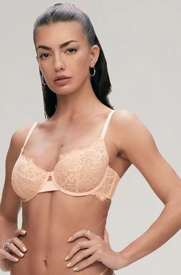 Hunkemöller Nieusztywniany biustonosz z fiszbinami Isabella Pomarańczowy