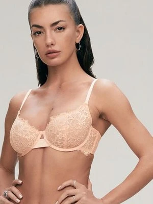 Hunkemöller Nieusztywniany biustonosz z fiszbinami Isabella Pomarańczowy