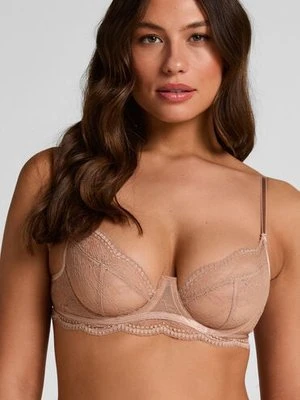 Hunkemöller Nieusztywniany biustonosz z fiszbinami Isabelle Brązowy