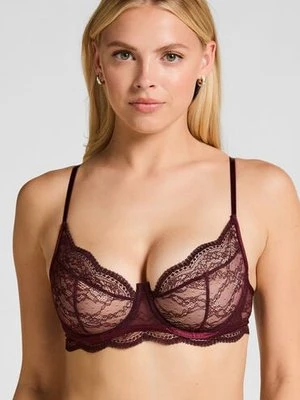 Hunkemöller Nieusztywniany biustonosz z fiszbinami Isabelle Czerwony