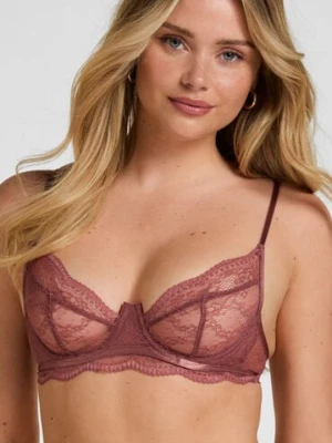 Hunkemöller Nieusztywniany biustonosz z fiszbinami Isabelle Fioletowy