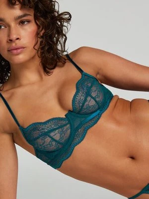 Hunkemöller Nieusztywniany biustonosz z fiszbinami Isabelle Niebieski