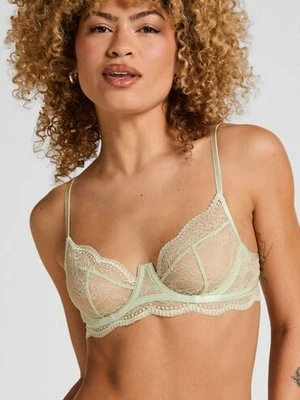 Hunkemöller Nieusztywniany biustonosz z fiszbinami Isabelle Zielony