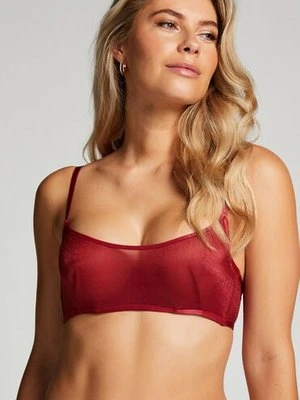 Hunkemöller Nieusztywniany biustonosz z fiszbinami Ivana Czerwony