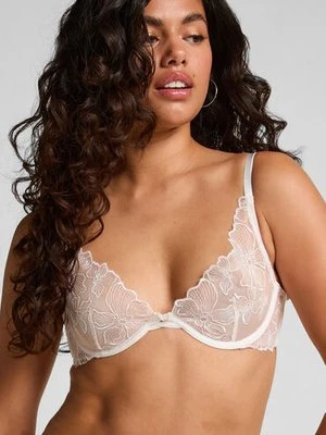 Hunkemöller Nieusztywniany biustonosz z fiszbinami Lauren Biały