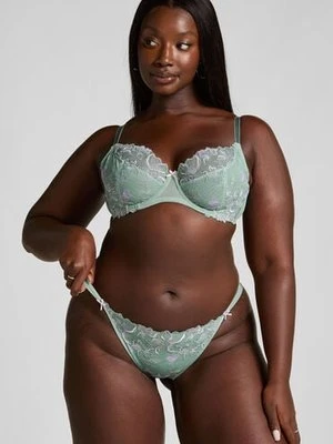 Hunkemöller Nieusztywniany biustonosz z fiszbinami Lauren Zielony