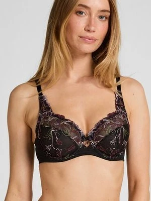Hunkemöller Nieusztywniany biustonosz z fiszbinami Lily Czarny