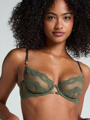 Hunkemöller Nieusztywniany biustonosz z fiszbinami Shae Zielony