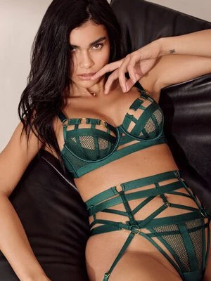 Hunkemöller Nieusztywniany biustonosz z fiszbinami Sting Zielony