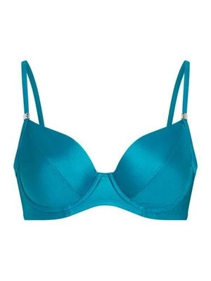 Hunkemöller Nieusztywniany stanik bikini z fiszbinami Aqua Zielony