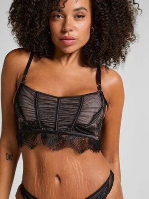 Hunkemöller Nieusztywniony biustonosz z fiszbinami Cynthia Czarny