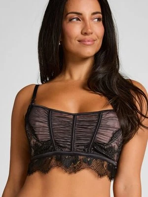 Hunkemöller Nieusztywniony biustonosz z fiszbinami Cynthia Czarny