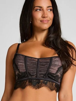 Hunkemöller Nieusztywniony biustonosz z fiszbinami Cynthia Czarny