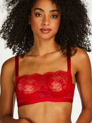 Hunkemöller Nieusztywniony biustonosz z fiszbinami Elissa Czerwony