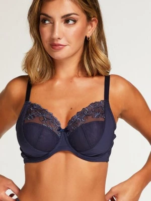 Hunkemöller Nieusztywniony biustonosz z fiszbinami Margot Niebieski
