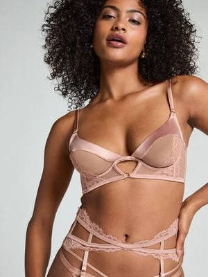 Hunkemöller Nieusztywniony biustonosz z fiszbinami Nisha Beżowy