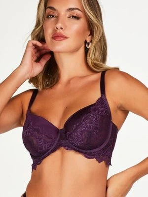 Hunkemöller Nieusztywniony biustonosz z fiszbinami Sienna Fioletowy