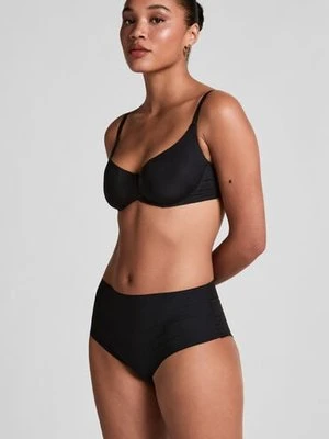 Hunkemöller Niewidoczne pod ubraniem brazyliany z wysokim stanem Czarny