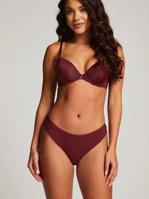 Hunkemöller Niewidoczne pod ubraniem stringi z koronkowym tyłem Fioletowy