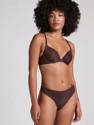 Hunkemöller Niewidzialne stringi basic Brązowy
