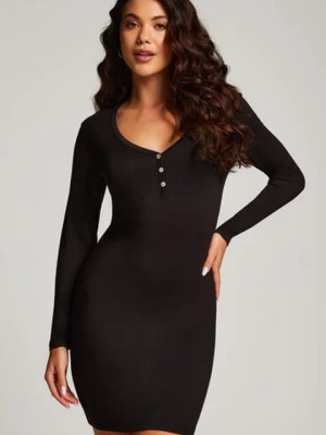 Hunkemöller Nocna koszula Henley Czarny