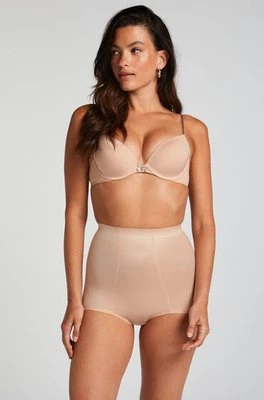 Hunkemöller Obcisłe modelujące majtki z wysokim stanem Beżowy