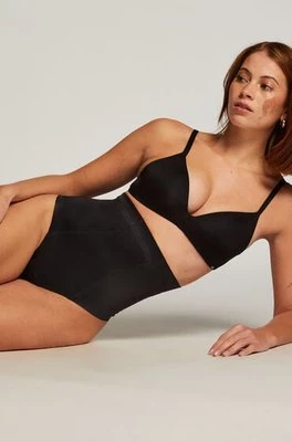 Hunkemöller Obcisłe wyszczuplające string z wysokim stanem Czarny