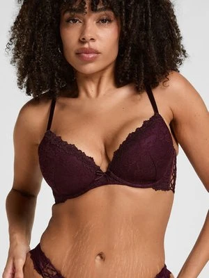 Hunkemöller Padded Underwired Longline Bra Aveline Fioletowy