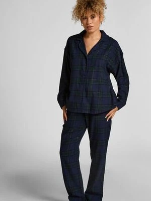 Hunkemöller Petite Flanella spodnie od piżamy Niebieski