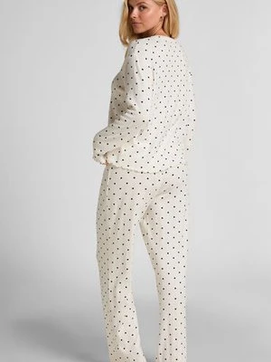 Hunkemöller Piżama Spodnie Loose Pointelle Biały