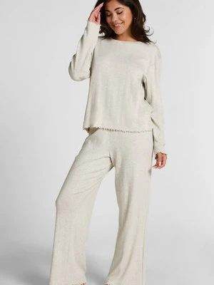 Hunkemöller Piżama Spodnie Loose Pointelle Szary