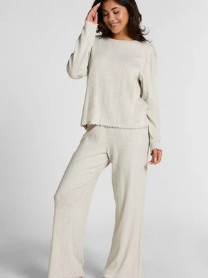 Hunkemöller Piżama Spodnie Loose Pointelle Szary