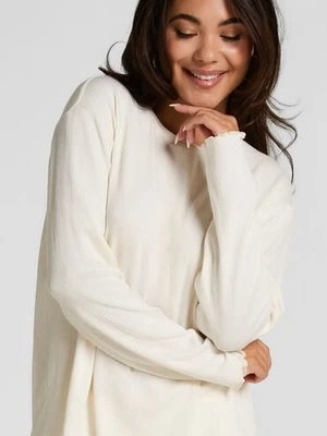 Hunkemöller Piżama Top Loose Pointelle Biały