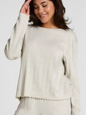 Hunkemöller Piżama Top Loose Pointelle Szary