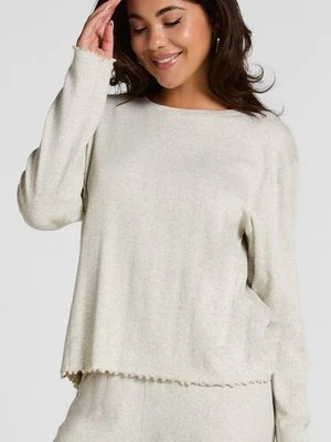 Hunkemöller Piżama Top Loose Pointelle Szary