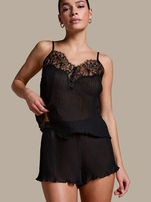 Hunkemöller Plisowane szorty Czarny