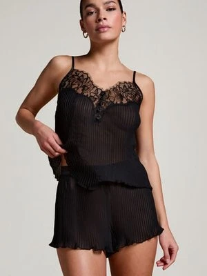 Hunkemöller Plisowane szorty Czarny