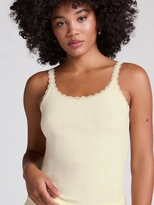 Hunkemöller Podkoszulek Pointelle Żółty