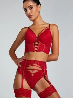 Hunkemöller Podwiązki Charlotta Czerwony